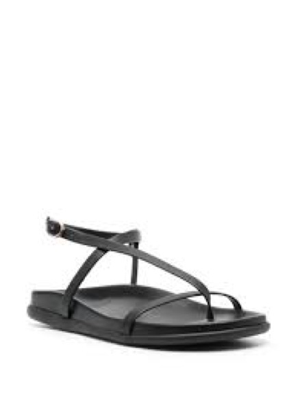 Ancient Greek Aimilia $324 Women’s Black Strappy Sandals 7.5 Eu 38 Nwot